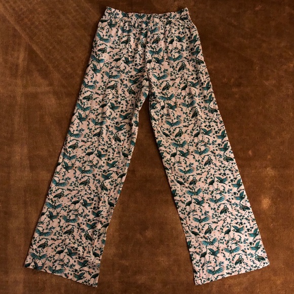 Onia Mila Crane Bird Print Pants - Picture 2 of 4